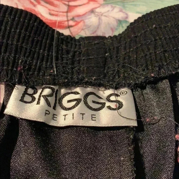 Briggs New York Womens Black Casual Pants Size Medium With Elastic Waist - Picture 8 of 8